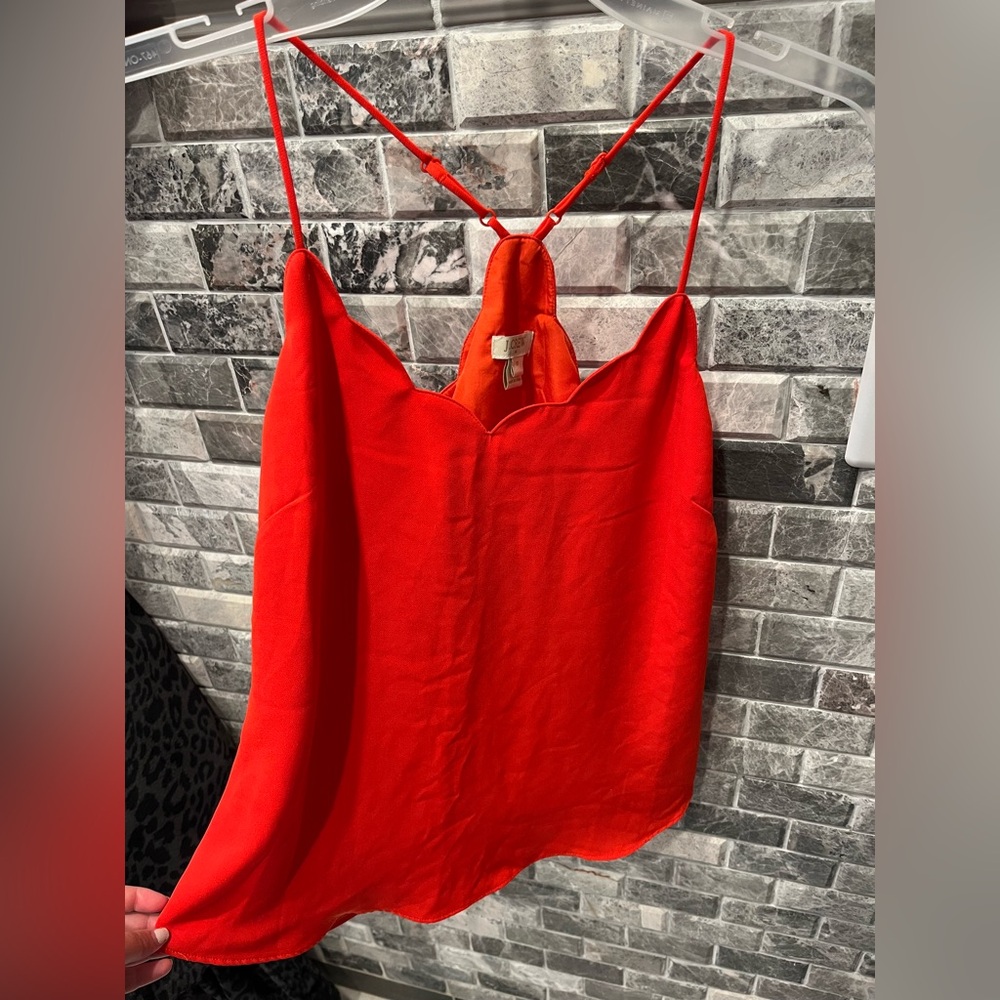 J. Crew Red Camisole Top